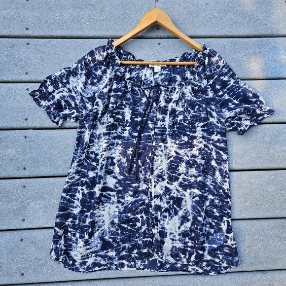 Dalia Collection Tops - Women's sheer blouse